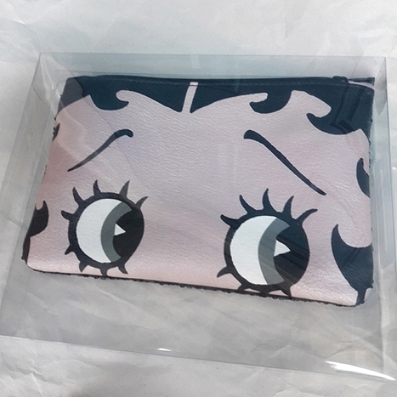 Betty Boop Travel Bag Makeup Bag Small Pouch Zipper Bag Sequins NEW in box - Picture 14 of 14